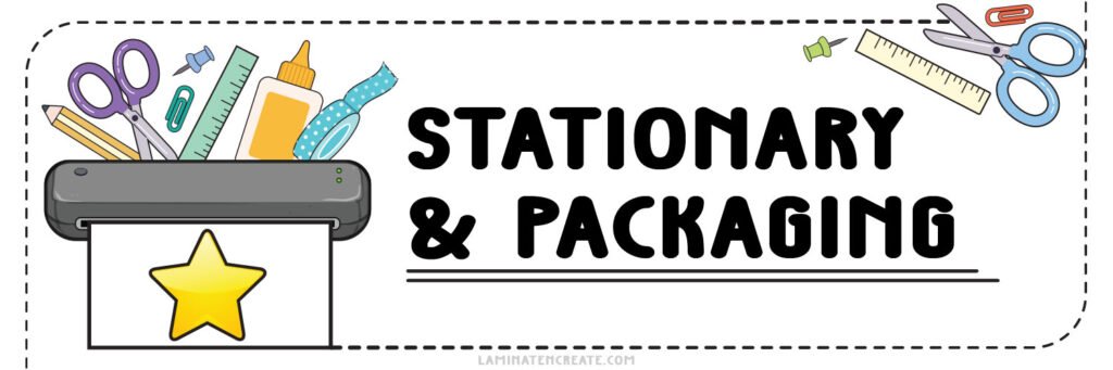 Laminate n Create Stationary & Packaging Free Downloads